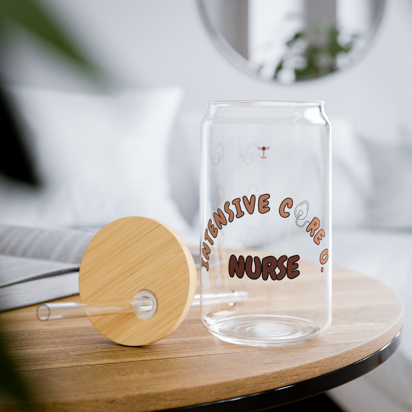 ICU Nurse Sipper Glass | Brown