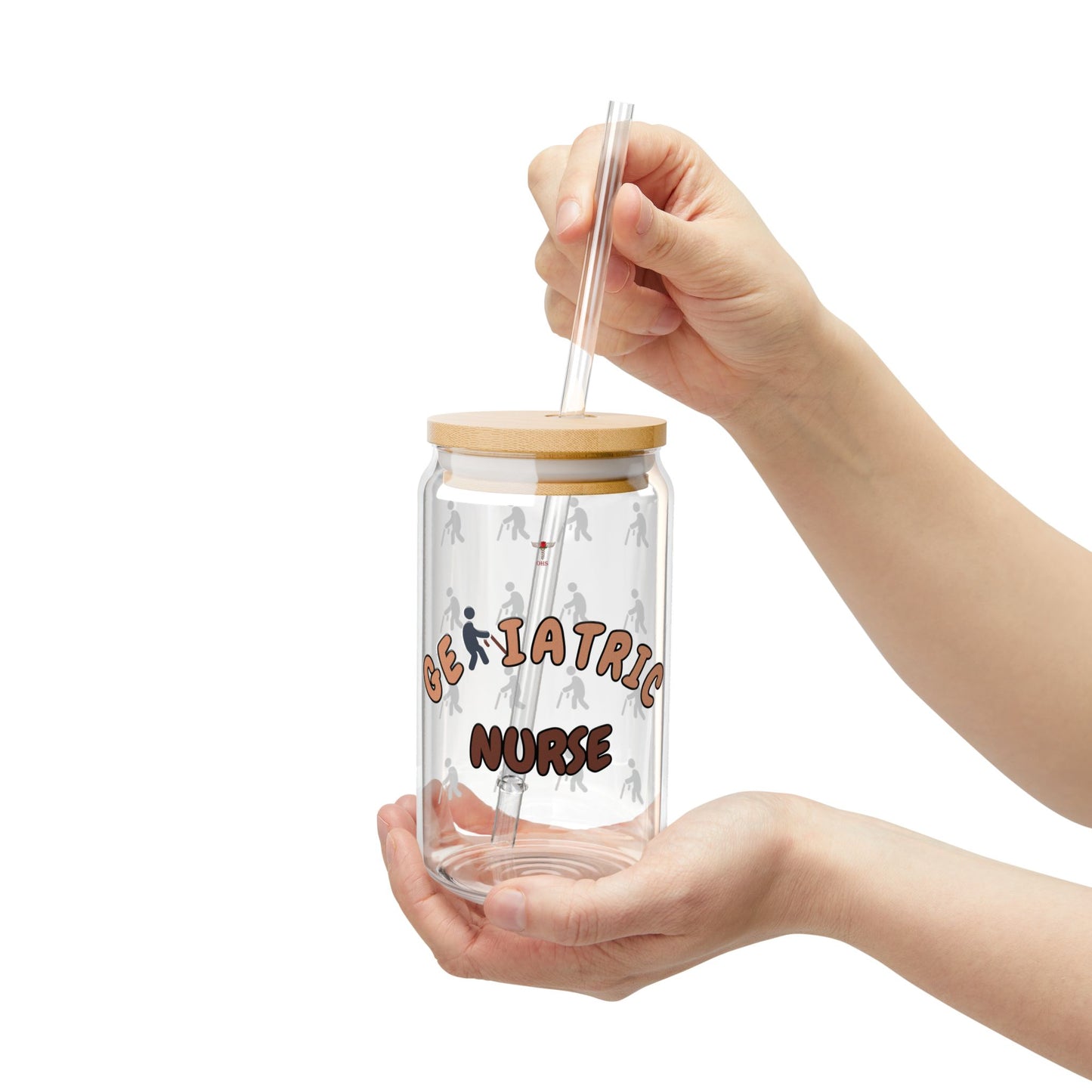 Geriatric Nurse Sipper Glass | Brown