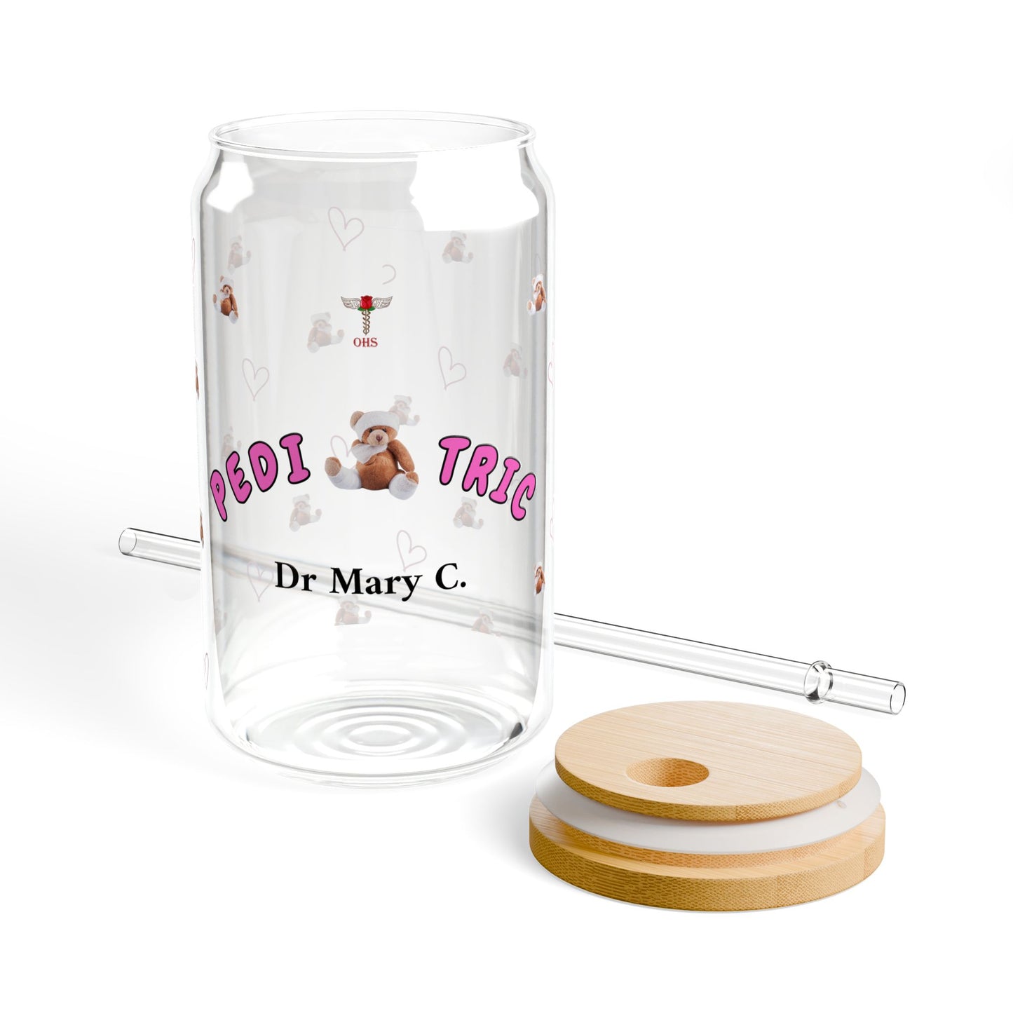 Pediatric Personalized Sipper Glass | Pink