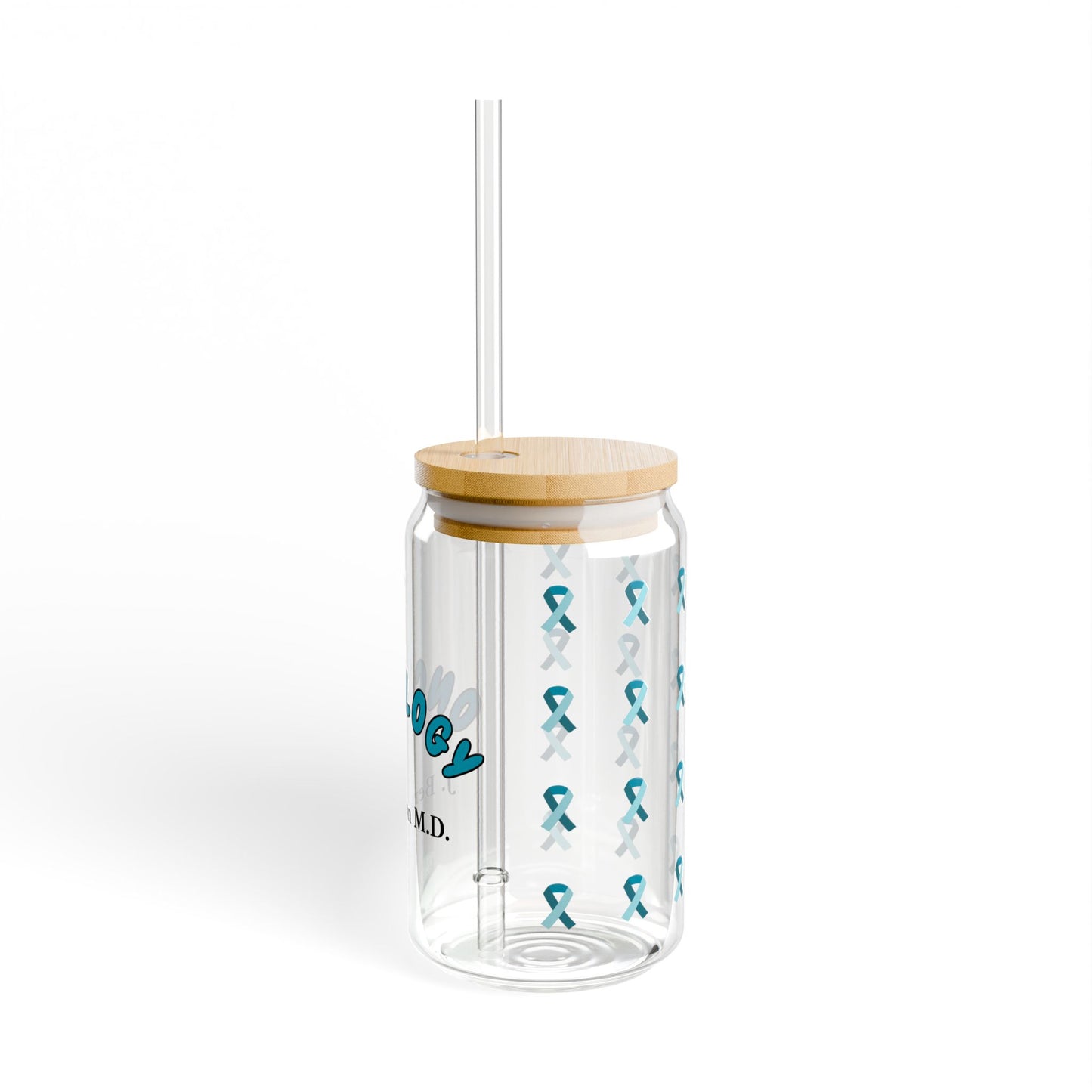 Oncology Personalized Sipper Glass | Blue