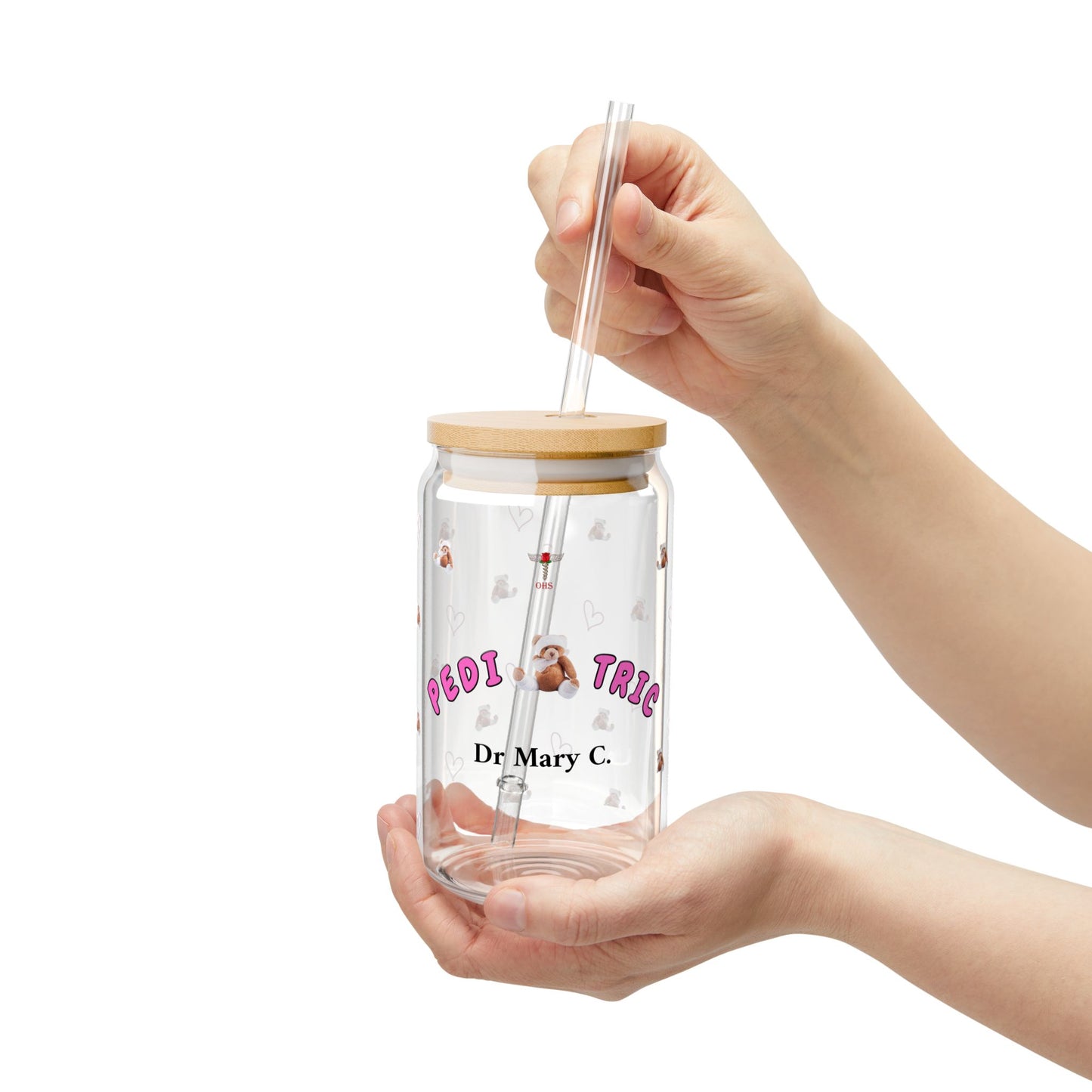 Pediatric Personalized Sipper Glass | Pink