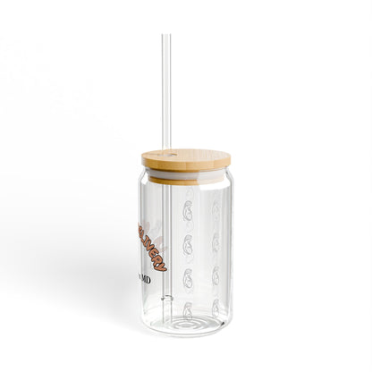 Labor & Delivery Personalized Sipper Glass | Brown & Black