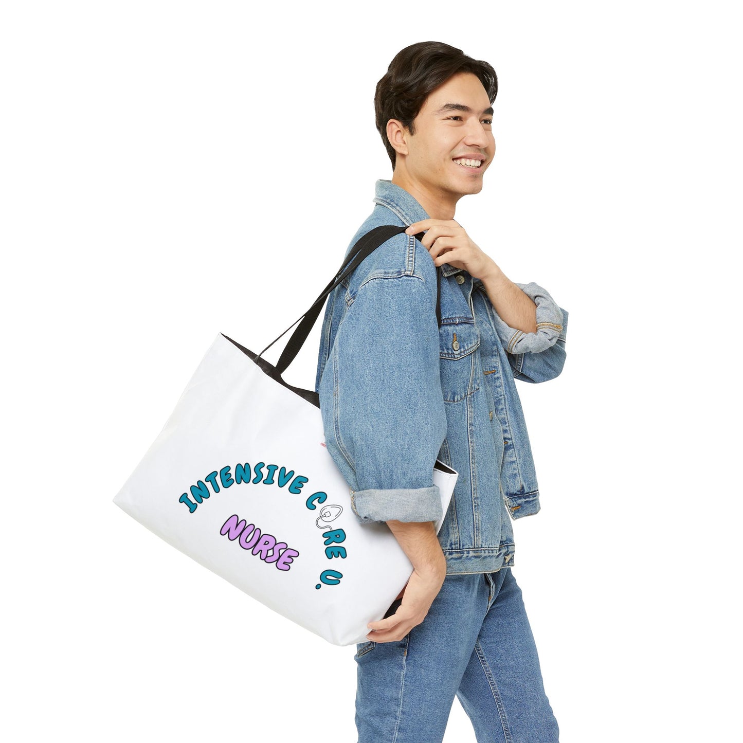 Intensive Care U. Nurse Tote Bag | Blue & Purple